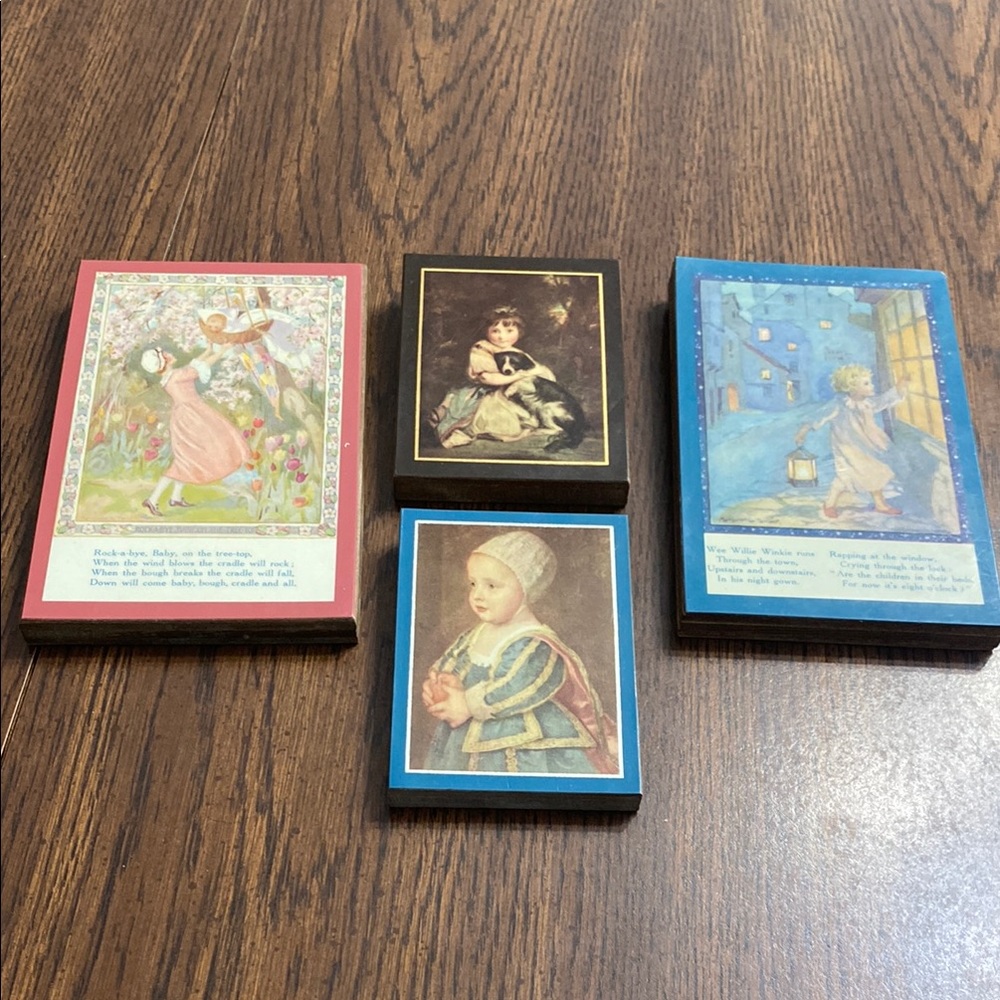Pyraglass Products New York Vintage Art Print Blocks Set
